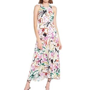 Anthropologie En Saison Hazel Halter Midi Dress Size Small Floral